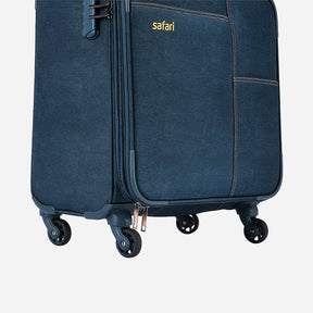 Denim Business laptop Trolley and Whisk Formal backpack Combo