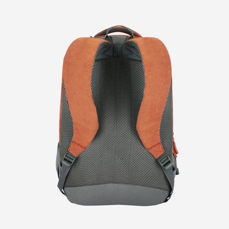 Drawstring Laptop Backpack with Raincover - Rust