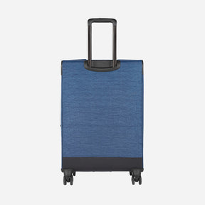 Safari Duvet Anti Theft Blue Trolley Bag with Dual Wheels & TSA lock