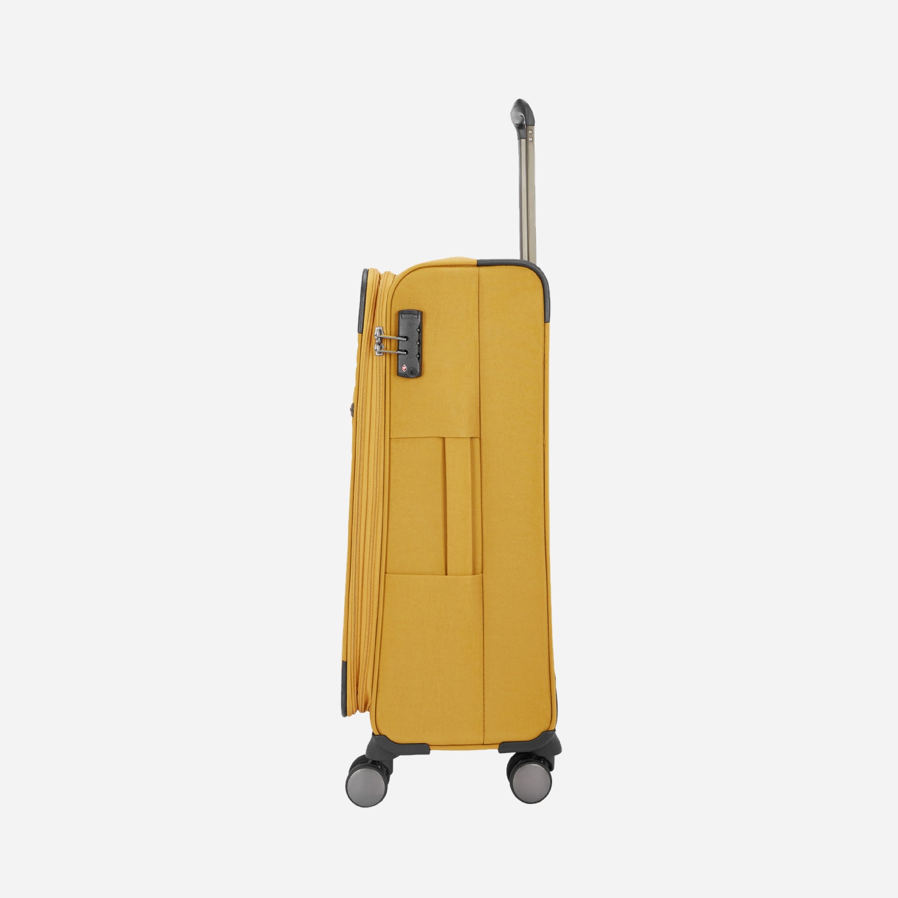 Safari Duvet Yellow Trolley Bag with Dual Wheels & TSA lock