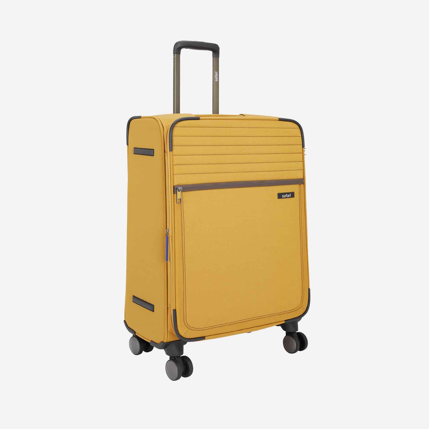 Duvet Anti Theft Soft Luggage with Premium Fabric, TSA lock, Securi Zipper and Dual Wheels - Yellow