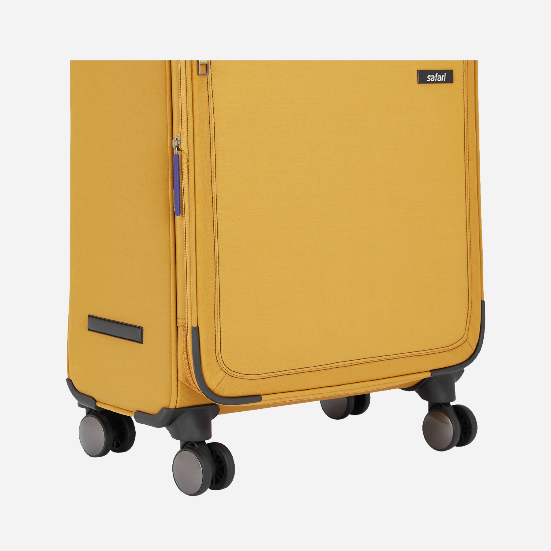 Duvet Anti Theft Soft Luggage with Premium Fabric, TSA lock, Securi Zipper and Dual Wheels - Yellow