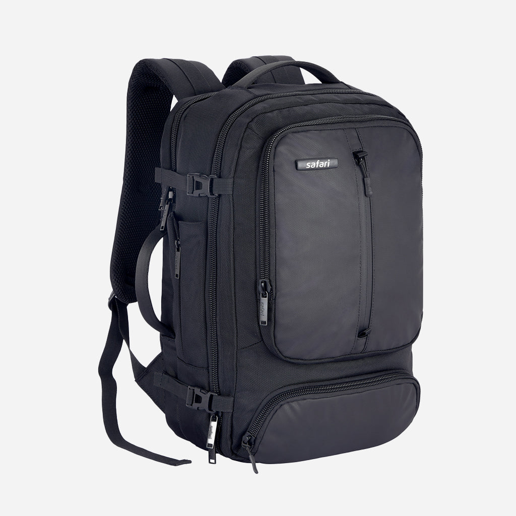 Safari Edge 1 Black Formal Backpack with Laptop Sleeve
