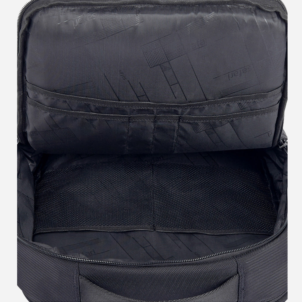 Safari Edge 2 Black Formal Backpack with Laptop Sleeve