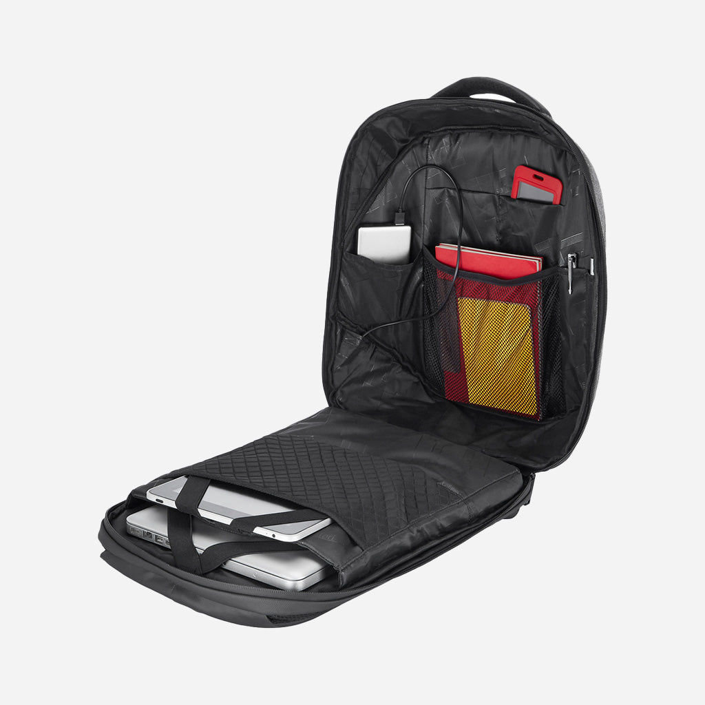 Safari Edge 3 Black Formal Backpack with Laptop Sleeve
