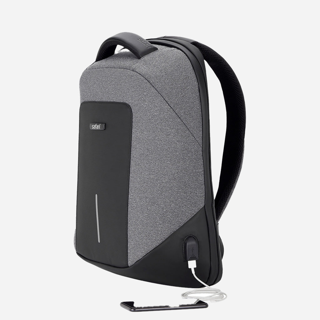 Safari Edge 3 Black Formal Backpack with Laptop Sleeve