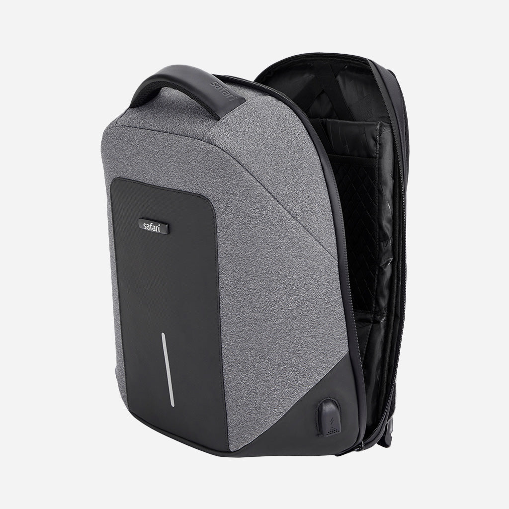 Safari Edge 3 Black Formal Backpack with Laptop Sleeve