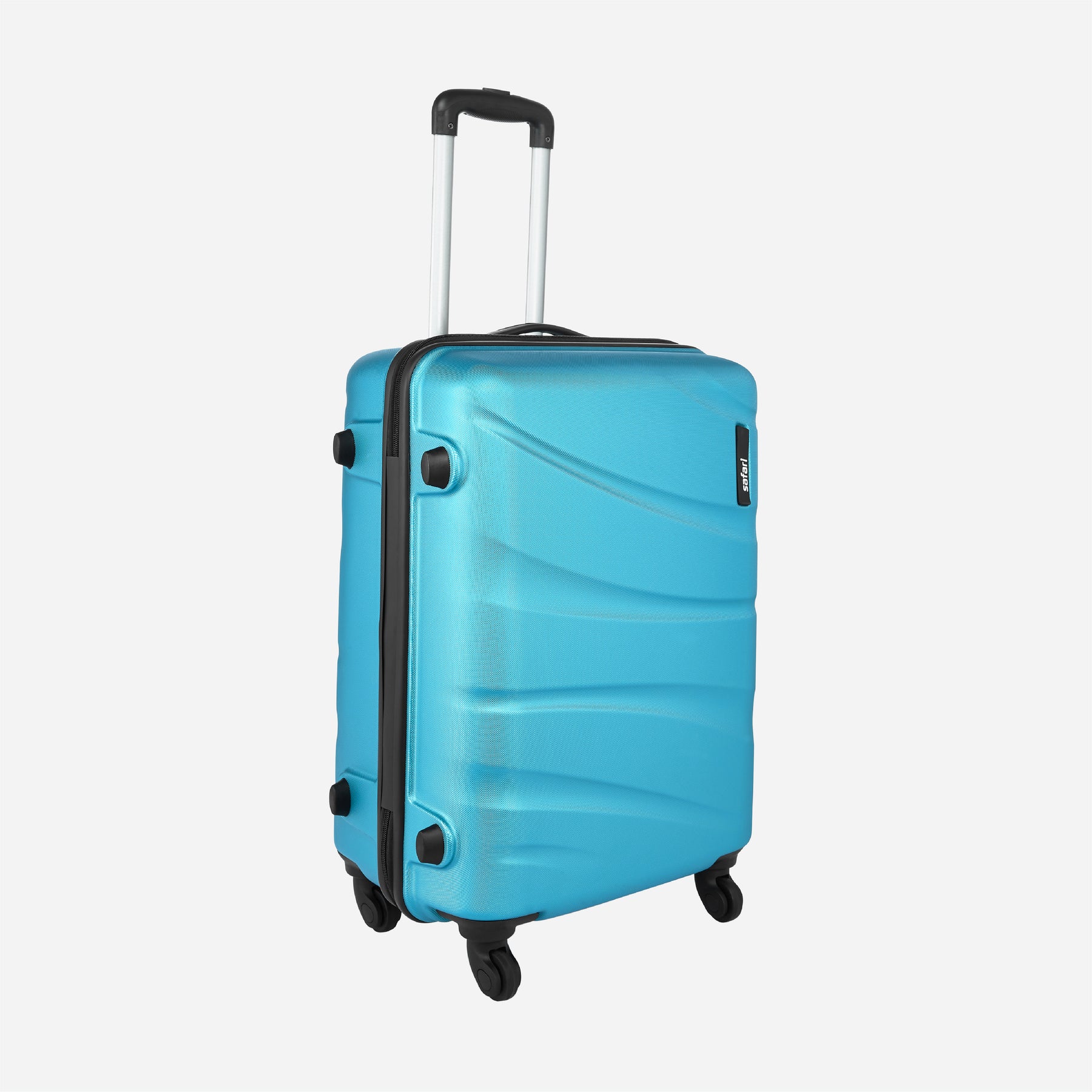 Safari Flo Secure Teal Trolley Bag with 360° Wheels