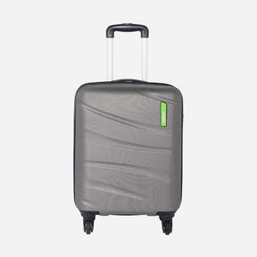 Flo Secure Hard luggage with Anti-Theft Zipper and Detailed Interiors- Gun Metal