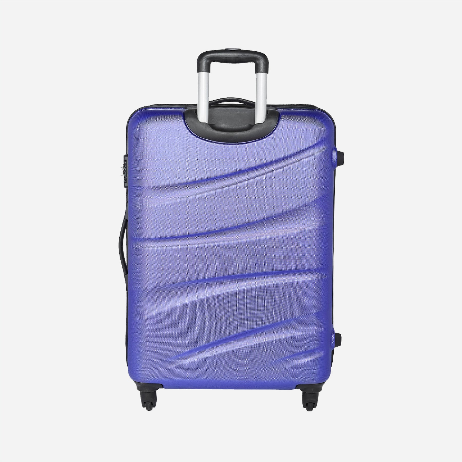 Safari Flo Secure Metallic Purple Trolley Bag with 360° Wheels