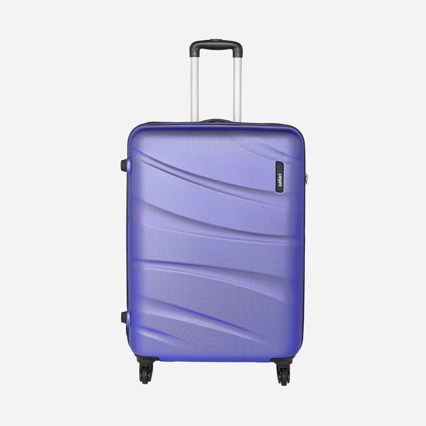 Safari Flo Secure Metallic Purple Trolley Bag with 360° Wheels