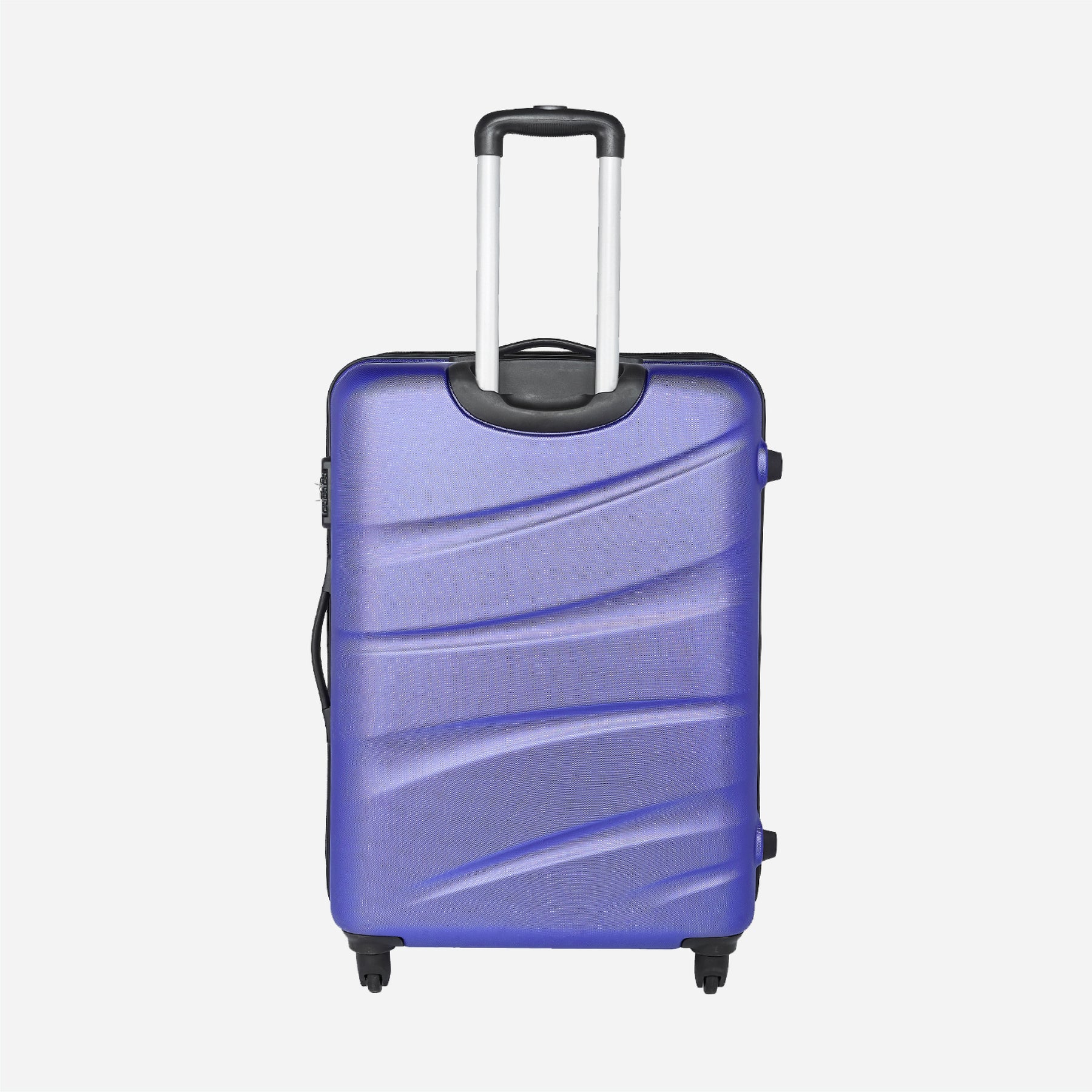 Safari Flo Secure Metallic Purple Trolley Bag with 360° Wheels