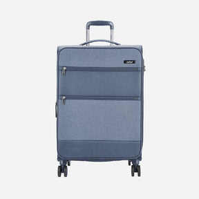 Safari Harmony Blue Trolley Bag with Anti Theft Zipper