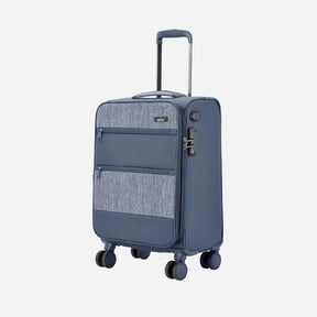 Safari Harmony Blue Trolley Bag with Anti Theft Zipper