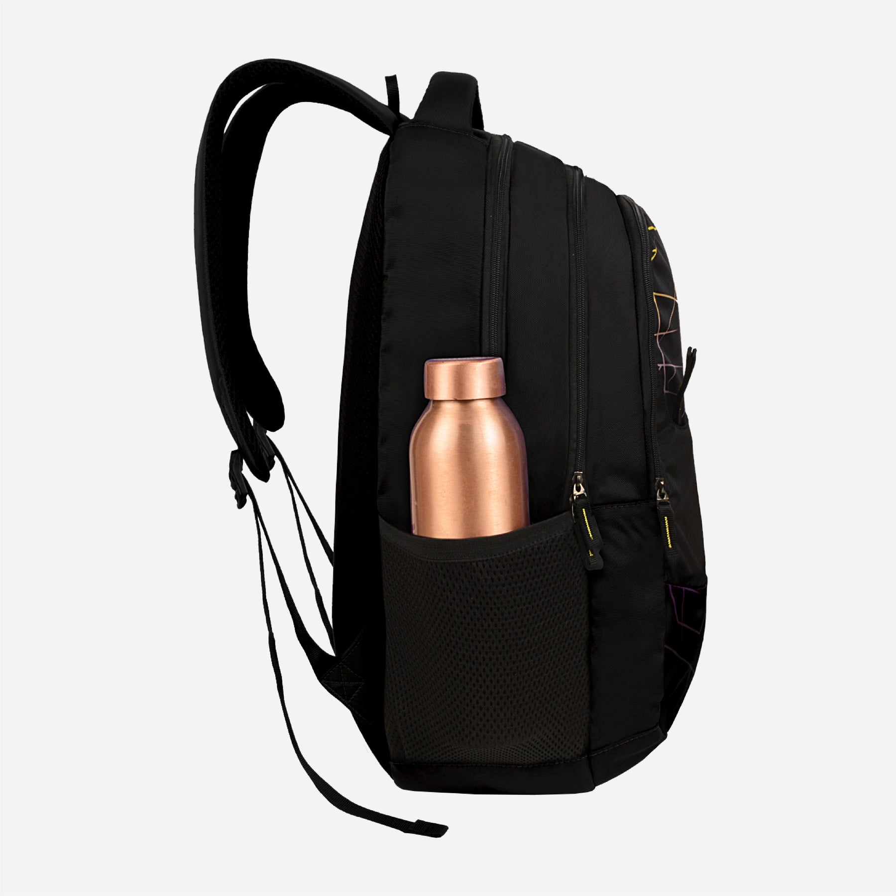 Safari Hi Tech 30L Black Backpack with Easy Access Pockets