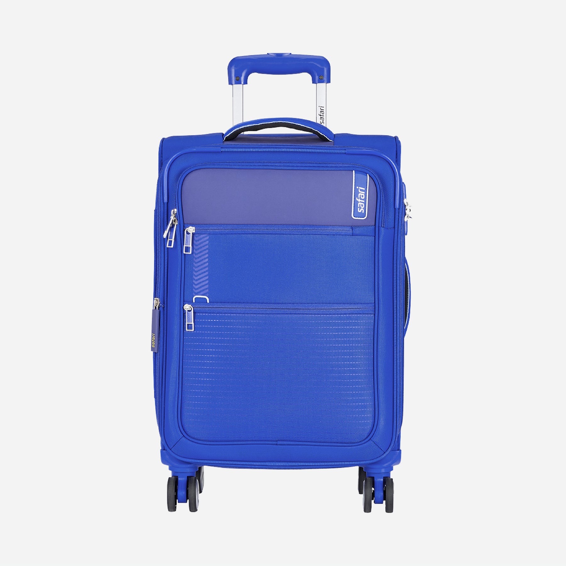 Safari Jetsetter Blue Trolley Bag with Dual Wheels & TSA Lock