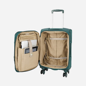 Safari Oxford Blue Trolley Bag with Dual Wheels & Anti Theft Zipper