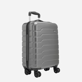 Safari Ozone Gun Metal Trolley Bag with Dual Wheels