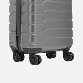 Safari Ozone Gun Metal Trolley Bag with Dual Wheels