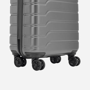 Safari Ozone Set of 3 Gun Metal Trolley Bags with Dual Wheels