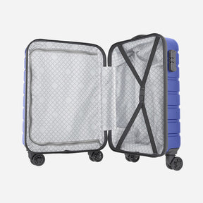 Ozone Hard Luggage Combo Set (Cabin and Medium) - Metallic Blue