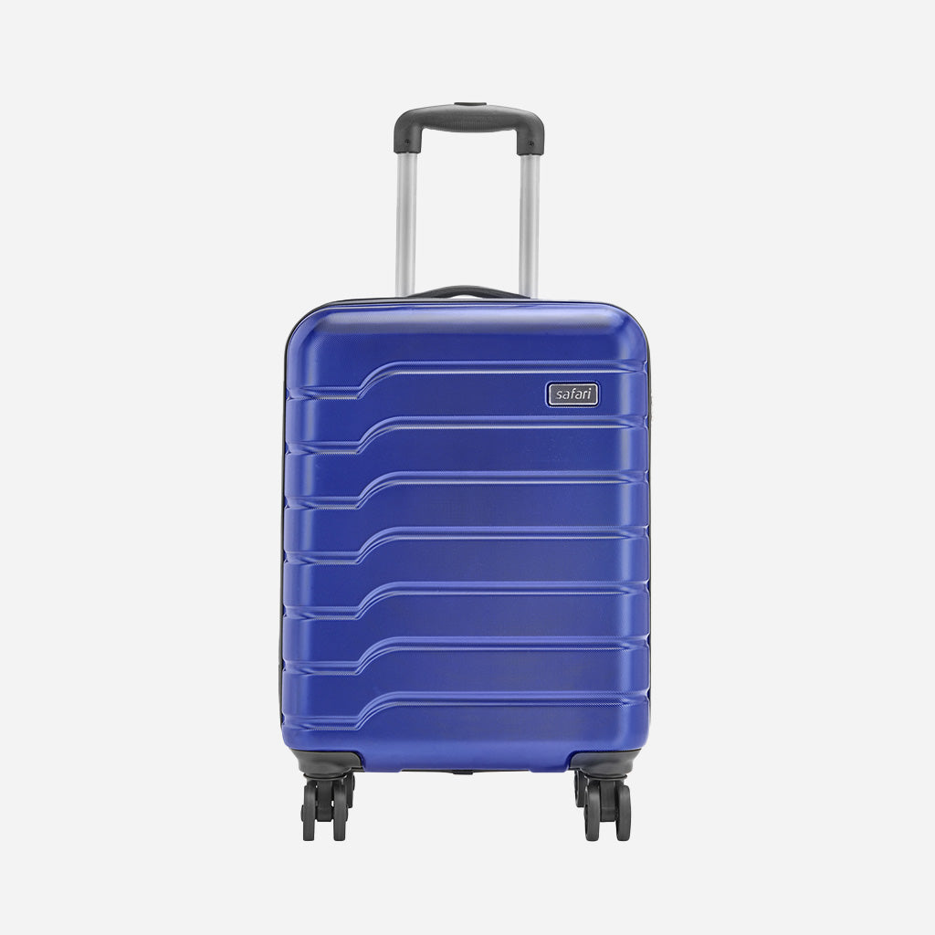 Safari Ozone Metallic Blue Trolley Bag with Dual Wheels