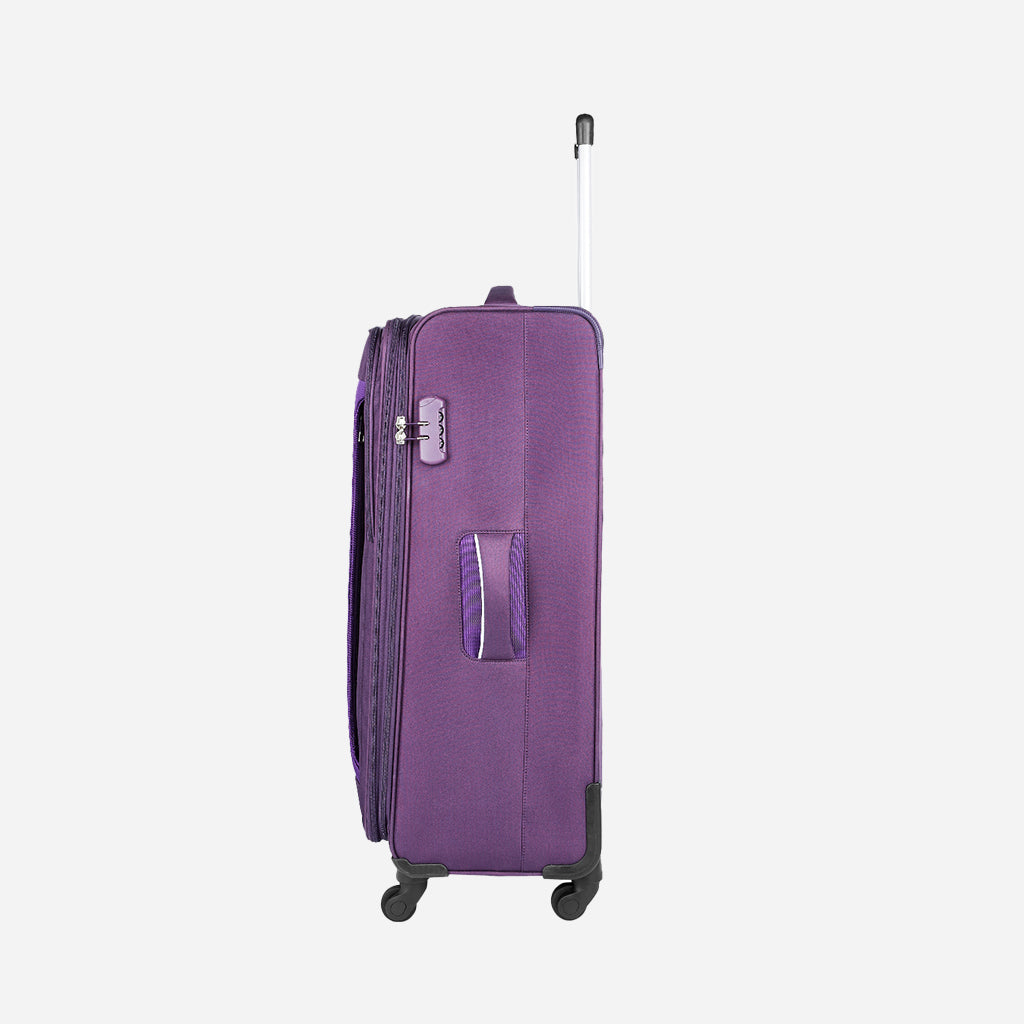 Plush  Soft Luggage - Purple