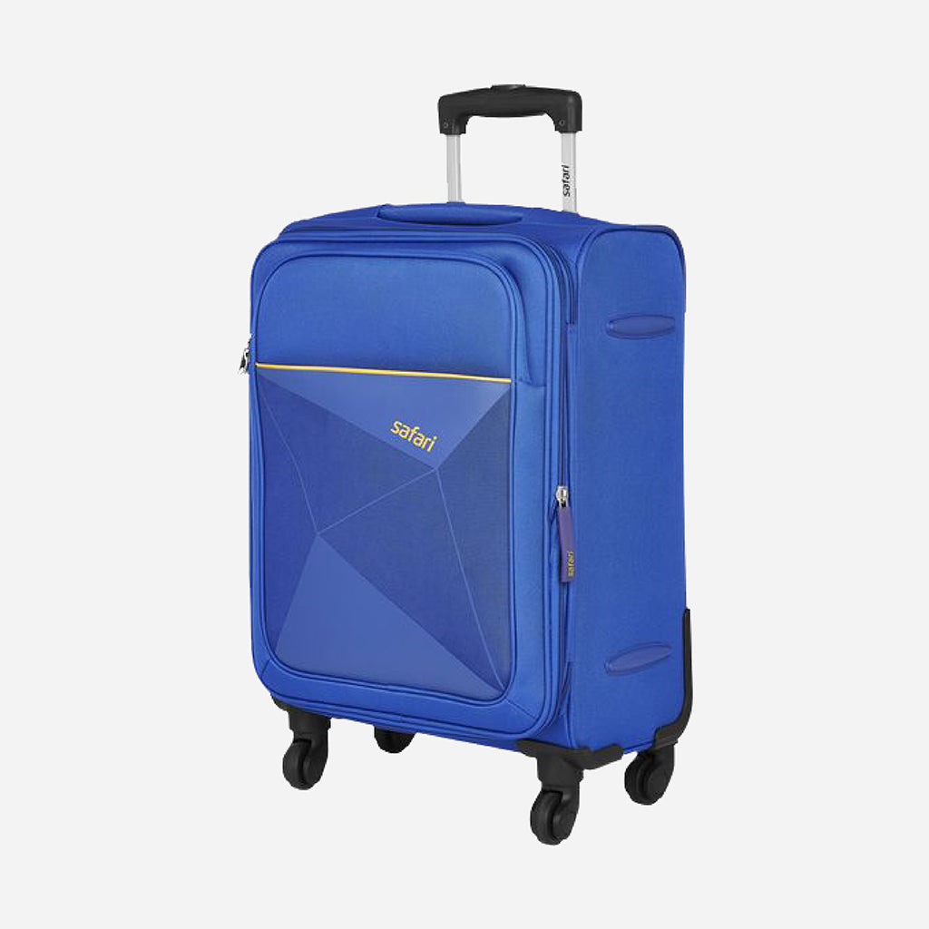 Safari Prisma Set of 3 Blue Trolley Bags with 360° Wheels