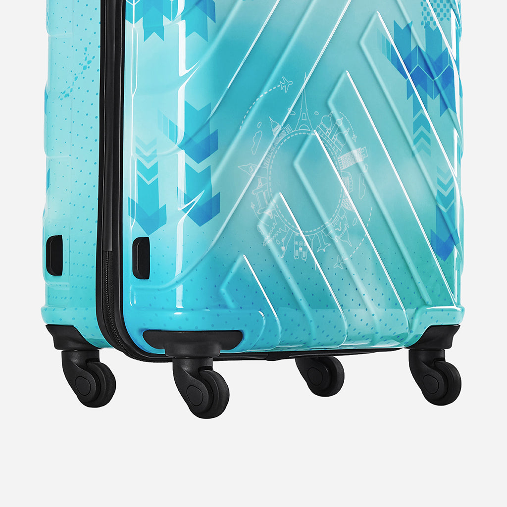 Ray Voyage Hard Luggage Combo Set (Cabin and Medium) - Printed