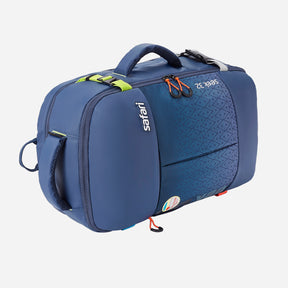 Safari Seek 32L Blue Backpack Suitcase Two Way Handle, Luggage Style Packing and Compression Straps
