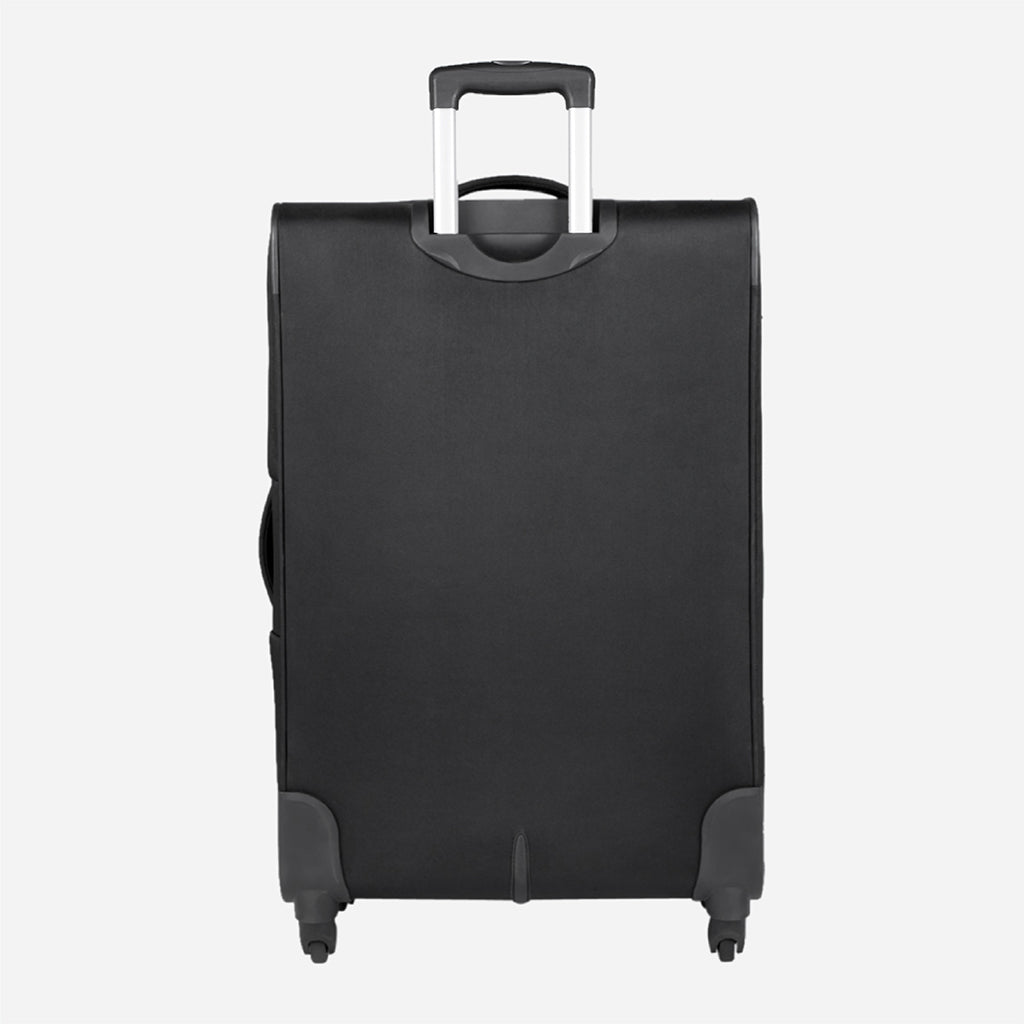 Slant Anti Theft Soft Luggage with Securi Zipper, TSA Lock and Organized Interior with Wet Pouch- Black