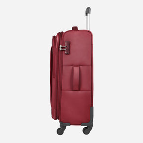 Safari Slant Red Trolley Bag with TSA Lock & Organized Interior