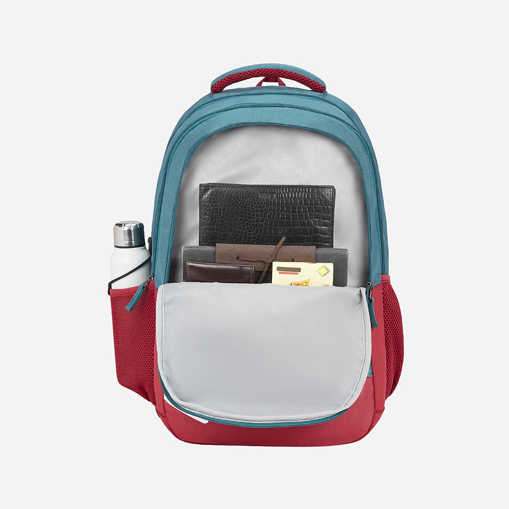 Vogue 1 Laptop and Raincover School backpack - Teal