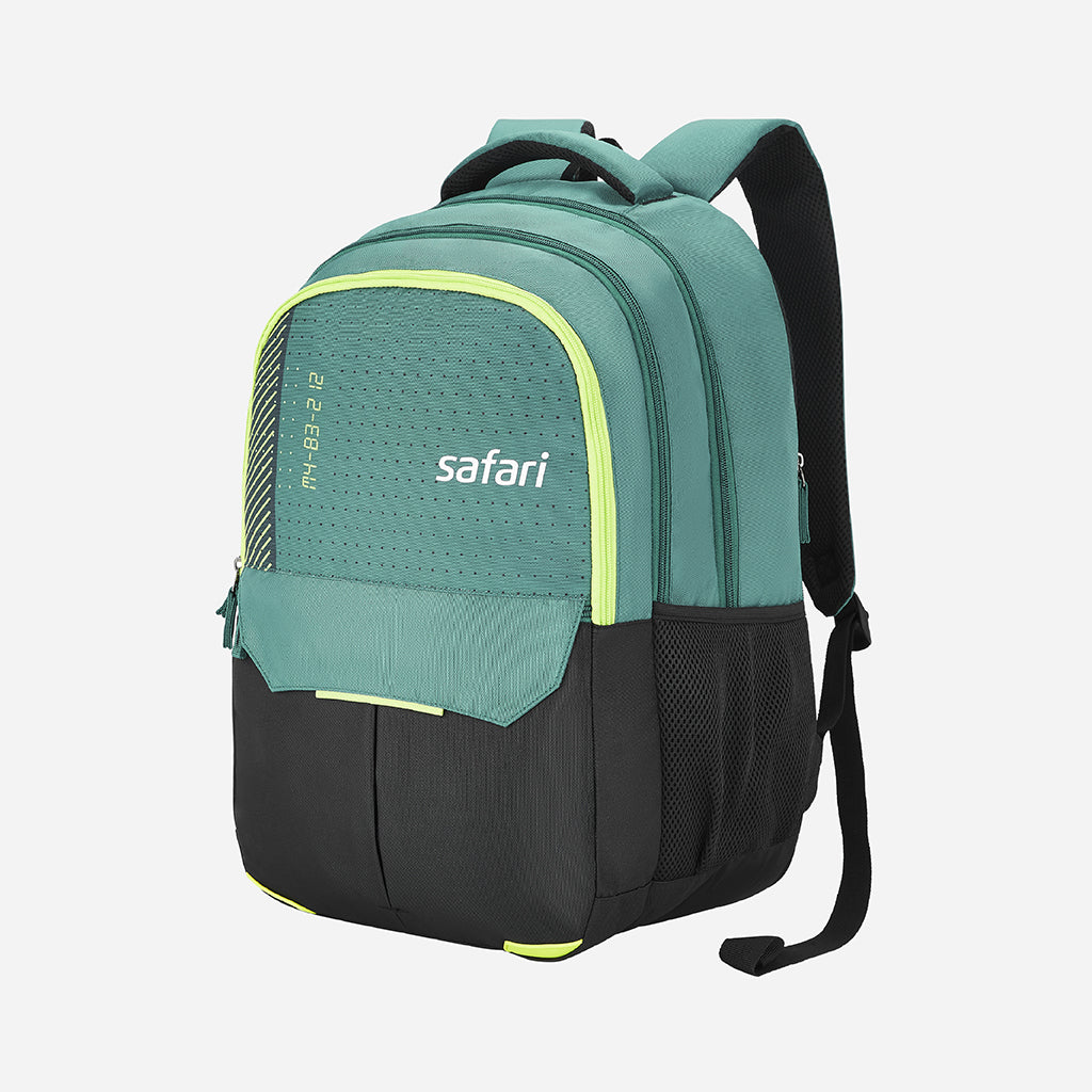 Safari Wing 10 37L Teal School Backpack with Pencil Pouch