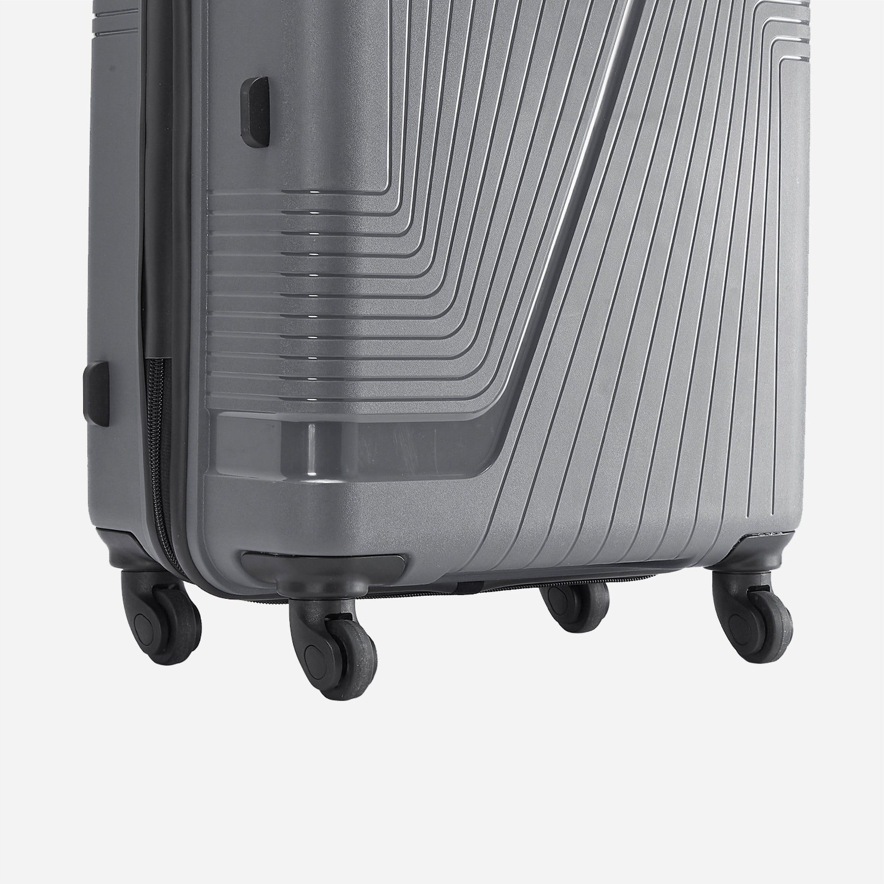 Safari Zion Set of 3 Dark Grey Trolley Bags with 360° Wheels